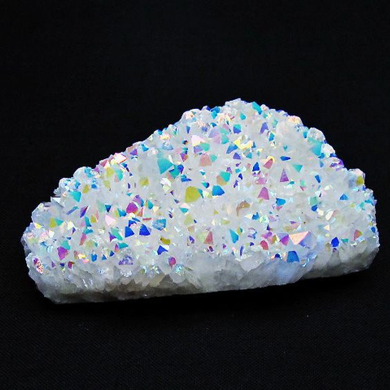 レインボーオーラ水晶クラスター[T693-4745]