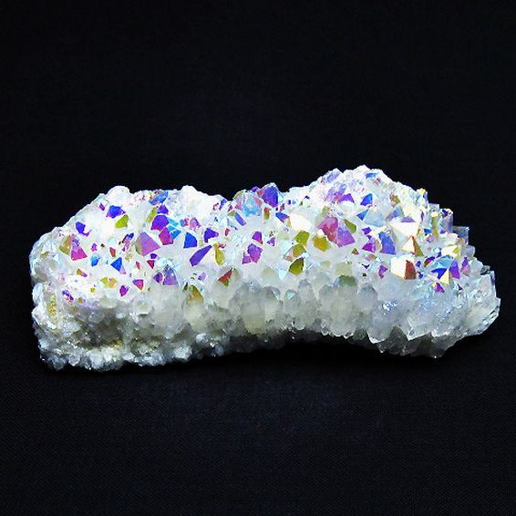 レインボーオーラ水晶クラスター[T693-4759]