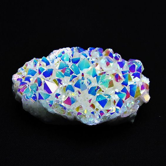 レインボーオーラ水晶クラスター[T693-4763]