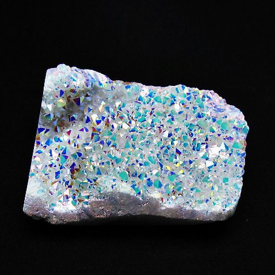 レインボーオーラ水晶クラスター[T693-4789]