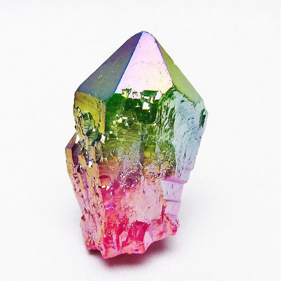 オーラ水晶 オーラクリスタル カテドラルライブラリー 原石(レインボー)[T693-4828]