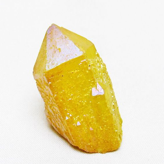 オーラ水晶 オーラクリスタル カテドラルライブラリー 原石 (イエロー)[T693-4984]