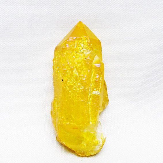 オーラ水晶 オーラクリスタル カテドラルライブラリー 原石 (イエロー)[T693-5015]