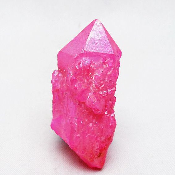 オーラ水晶 オーラクリスタル カテドラルライブラリー 原石 (ローズ)[T693-5026]