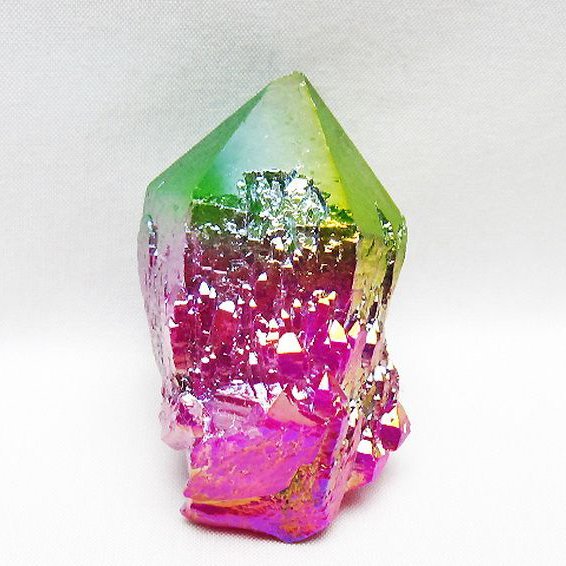 オーラ水晶 オーラクリスタル カテドラルライブラリー 原石(レインボー)[T693-5072]