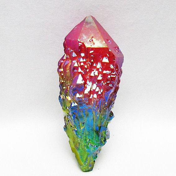 オーラ水晶 オーラクリスタル カテドラルライブラリー 原石(レインボー)[T693-5088]