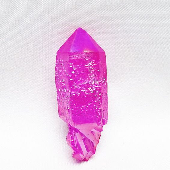 オーラ水晶 オーラクリスタル カテドラルライブラリー 原石 (ローズ)[T693-5161]