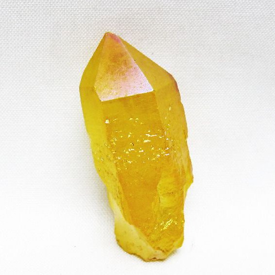 オーラ水晶 オーラクリスタル カテドラルライブラリー 原石 (イエロー)[T693-5207]