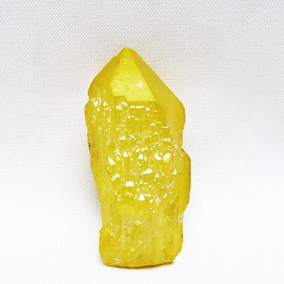 オーラ水晶 オーラクリスタル カテドラルライブラリー 原石 (イエロー)[T693-5209]