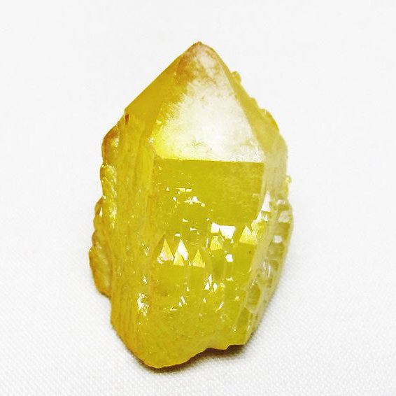 オーラ水晶 オーラクリスタル カテドラルライブラリー 原石 (イエロー)[T693-5211]