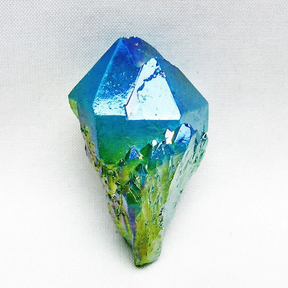 オーラ水晶 オーラクリスタル カテドラルライブラリー 原石 (グリーン)[T693-5285]