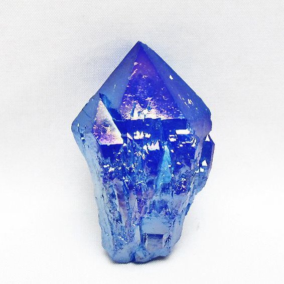 オーラ水晶 オーラクリスタル カテドラルライブラリー 原石 (ブルー)[T693-5353]