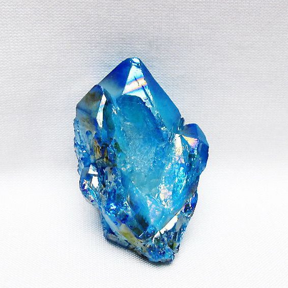 オーラ水晶 オーラクリスタル カテドラルライブラリー 原石 (アクア) [t693-5746]