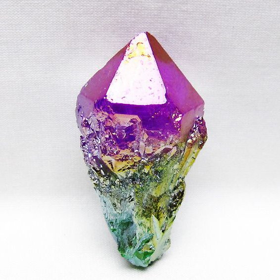 オーラ水晶 オーラクリスタル カテドラルライブラリー 原石(レインボー) [t693-5990]