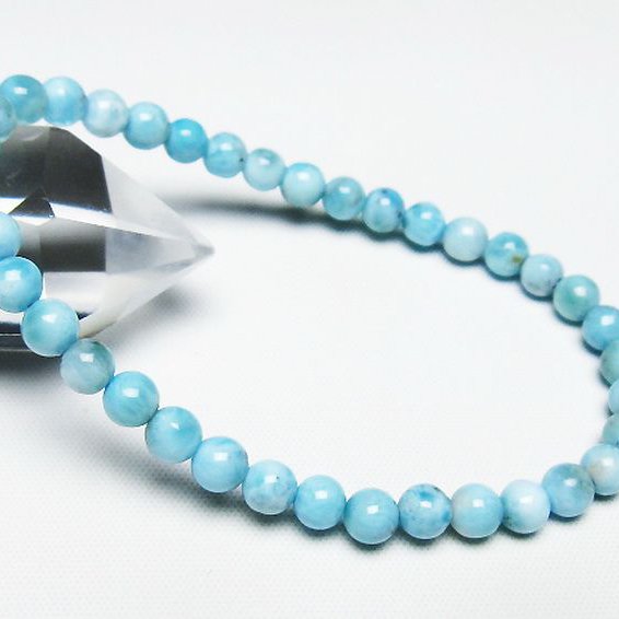 ラリマーブレスレット 5mm [T7-21985]