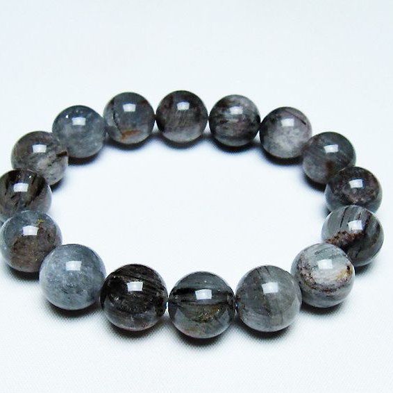 トルマリンルチルブレスレット 14mm [T702-6529]