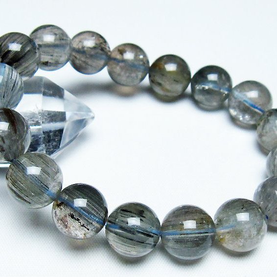 トルマリンルチルブレスレット 13mm [T702-6569]