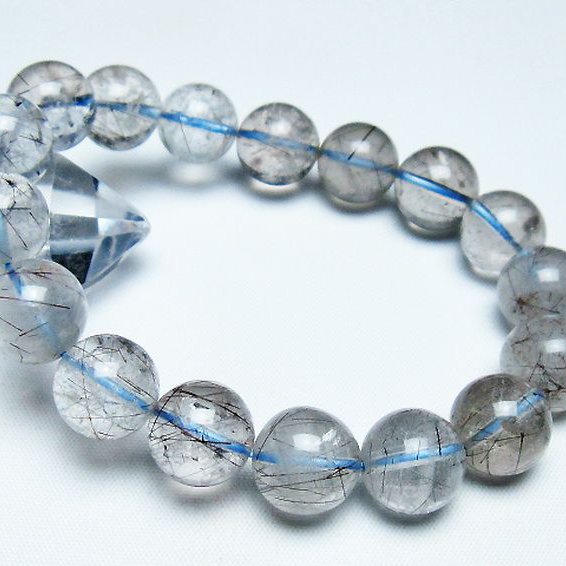 トルマリンルチルブレスレット 13mm [T702-6608]