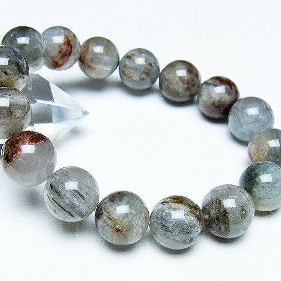 トルマリンルチルブレスレット 14mm [T702-6765]