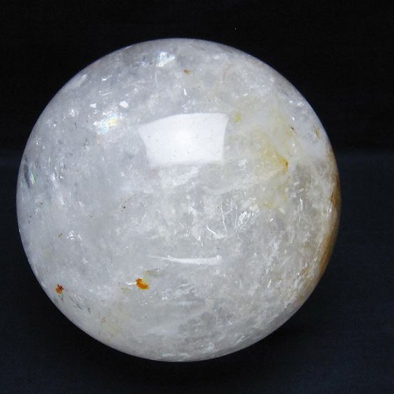2.4Kg虹入りヒマラヤ水晶丸玉 119mm [T718-3074]