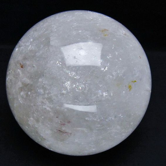 1.7Kg虹入りヒマラヤ水晶丸玉 110mm [T718-3416]