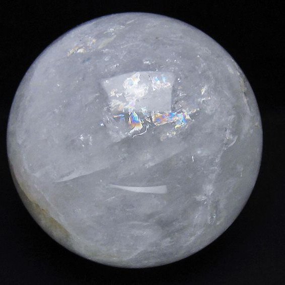 2.7Kg虹入りヒマラヤ水晶丸玉 130mm [T718-3455]