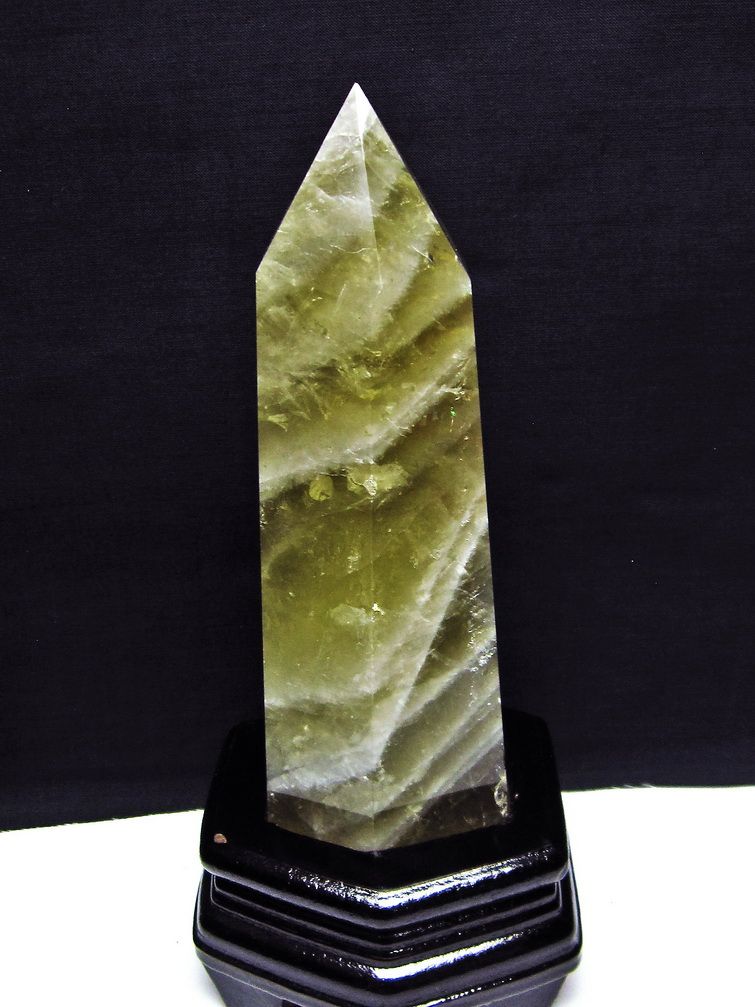 シトリン水晶六角柱[T719-3710]