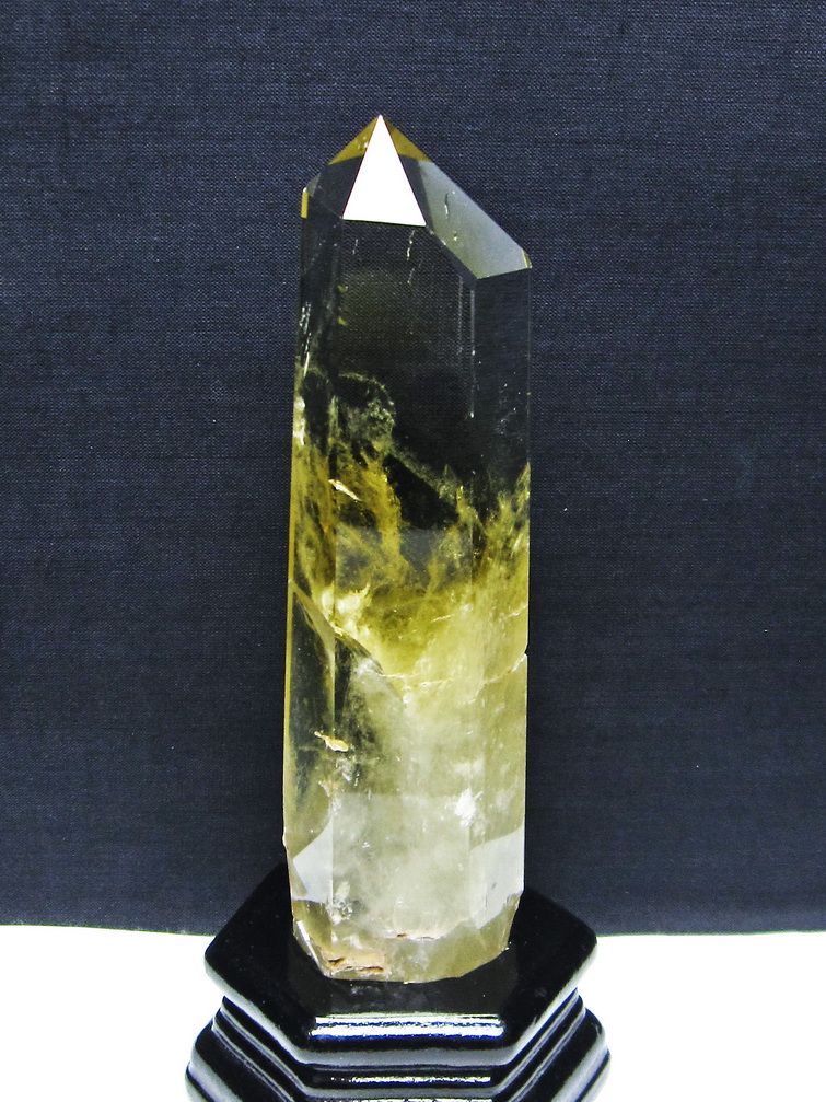 シトリン水晶六角柱[T719-4360]