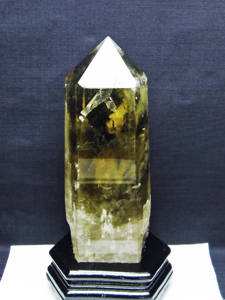 2Kgシトリン水晶六角柱[T719-4394]