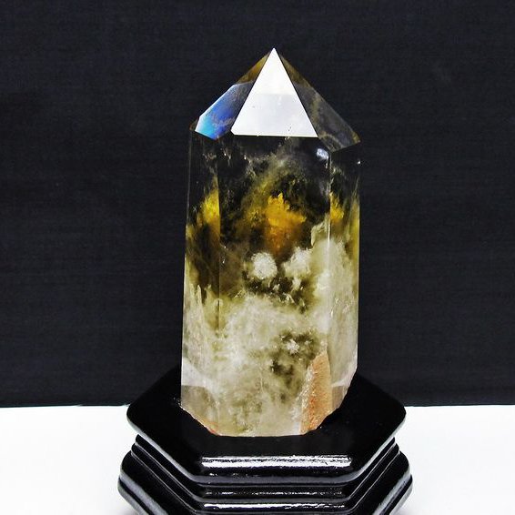 シトリン水晶六角柱[T719-4979]