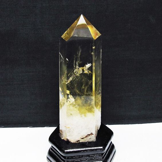 シトリン水晶六角柱[T719-5011]