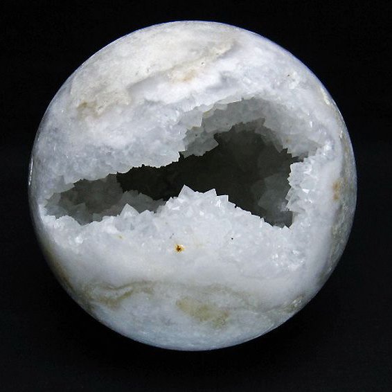 1.4Kgモロッコ産水晶 笑口丸玉 115mm [T722-1010]