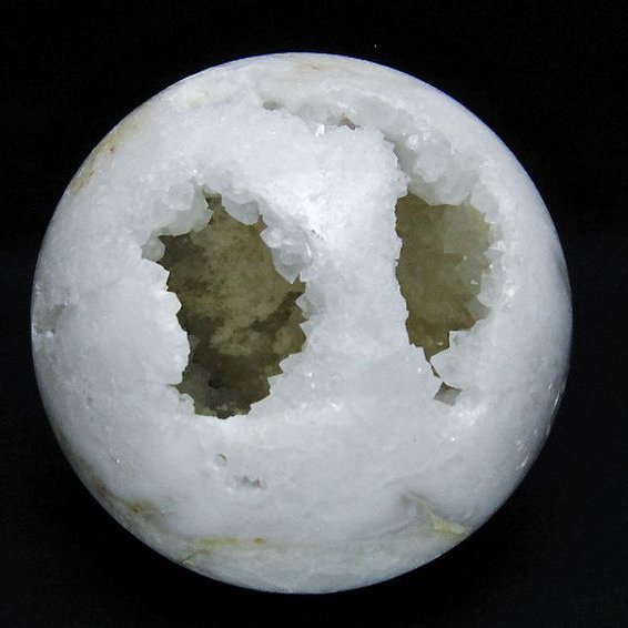 1.1Kgモロッコ産水晶 笑口丸玉 110mm [T722-1017]