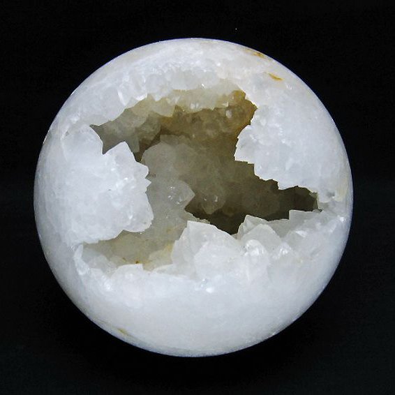 1.4Kgモロッコ産水晶 笑口丸玉 120mm [T722-1039]