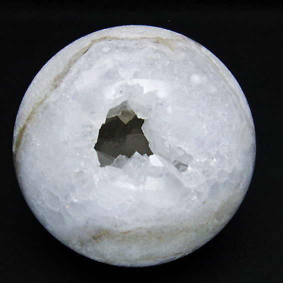 パワーストーン 天然石 モロッコ産水晶 笑口丸玉 66mm [T722-649]