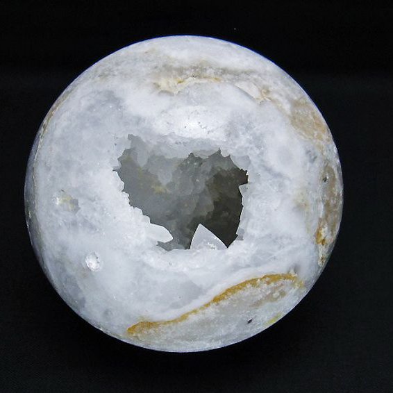 モロッコ産水晶 笑口丸玉 79mm [T722-663]