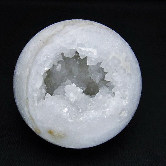 モロッコ産水晶 笑口丸玉 64mm [T722-685]