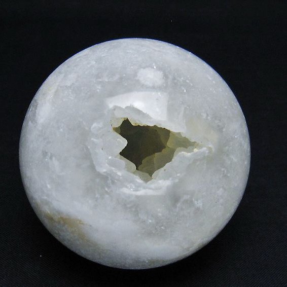 モロッコ産水晶 笑口丸玉 60mm [T722-884]