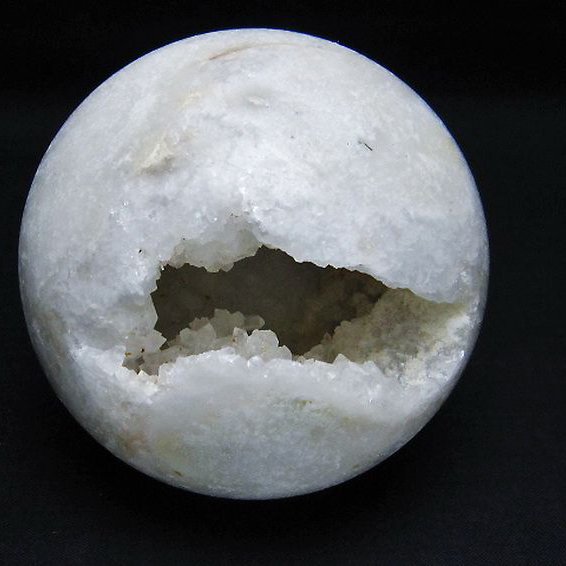 モロッコ産水晶 笑口丸玉 87mm [T722-974]