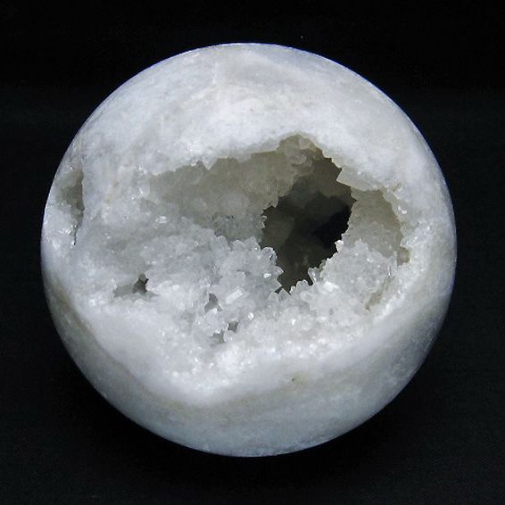 モロッコ産水晶 笑口丸玉 82mm [T722-981]