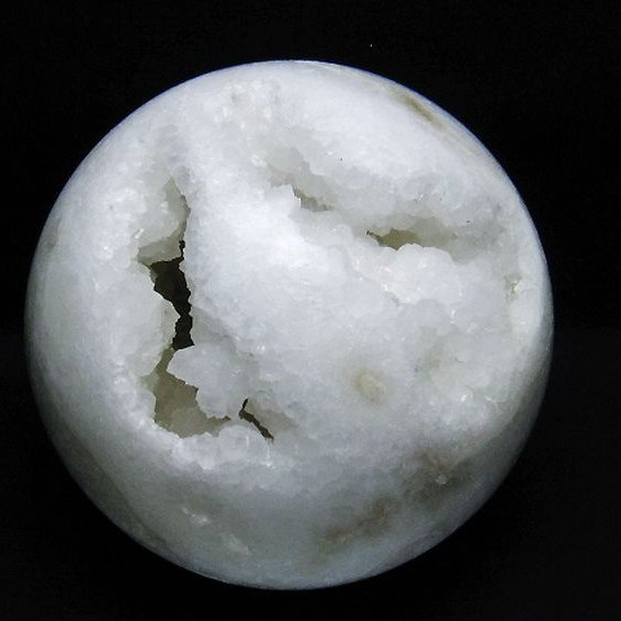 3.9Kgモロッコ産水晶 笑口丸玉 160mm [T722-994]