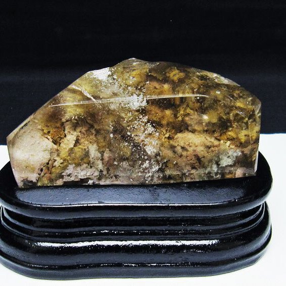 金針ルチル水晶 ガーデン入り 原石[T725-2631]