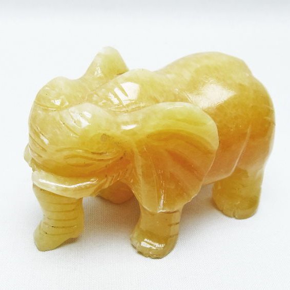 トパーズ象置物[T726-1537]