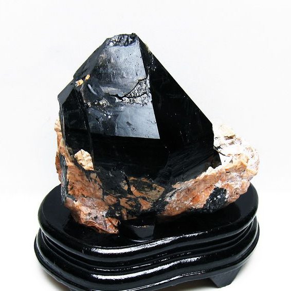 1.6Kg山東省産 モリオン 純天然 黒水晶 原石[T728-2115]