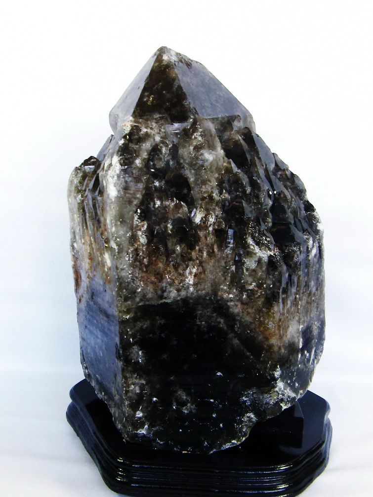 30.3Kgモリオン 純天然 黒水晶 カテドラルライブラリー水晶原石同梱不可[T735-3789]