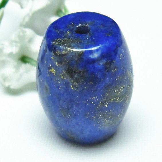 ラピスラズリ バレル型 ビーズ[T74-2852]