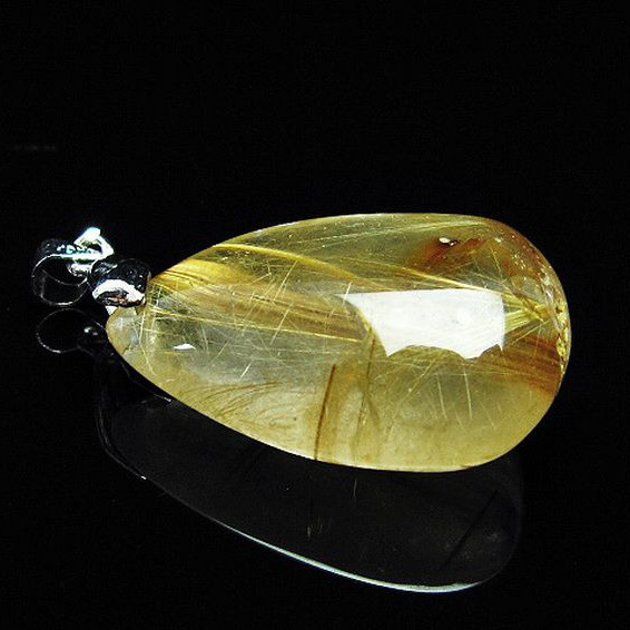 ゴールドタイチンルチルペンダント[T741-1661]