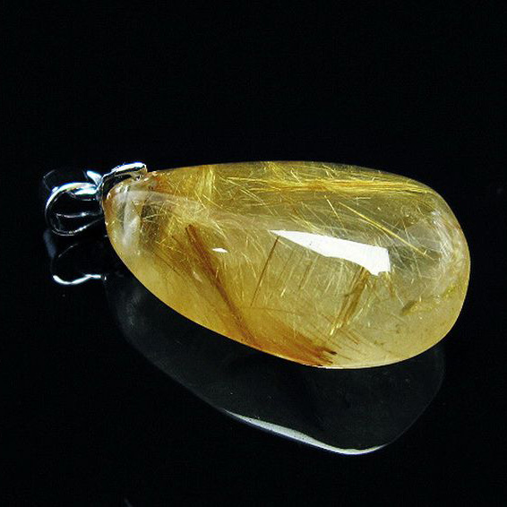 ゴールドタイチンルチルペンダント[T741-1671]