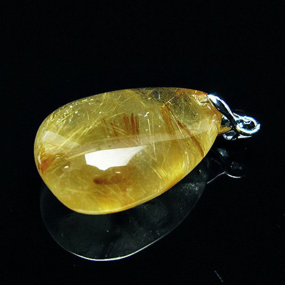 ゴールドタイチンルチルペンダント[T741-1679]