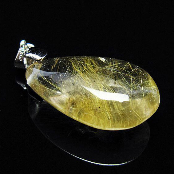 ゴールドタイチンルチルペンダント[T741-1698]